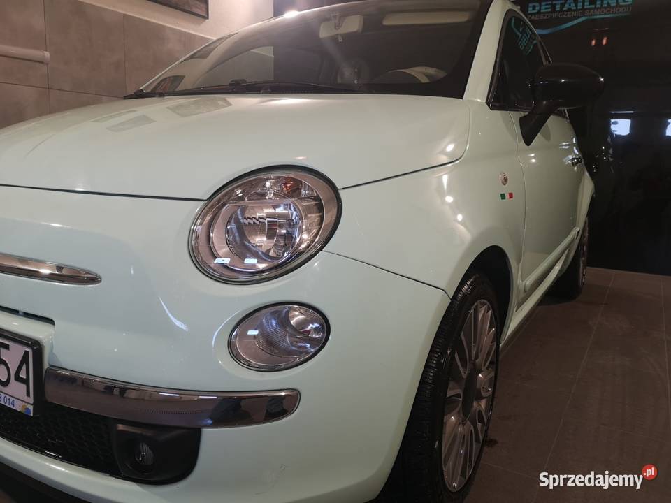 Fiat 500 Lounge Najbogatsza wersja skóry wygląd VAT marża