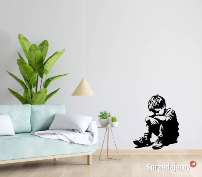 NAKLEJKA NA ŚCIANĘ CHŁOPIEC 70 X 60 NAKLEJKA BEZ Olsztyn