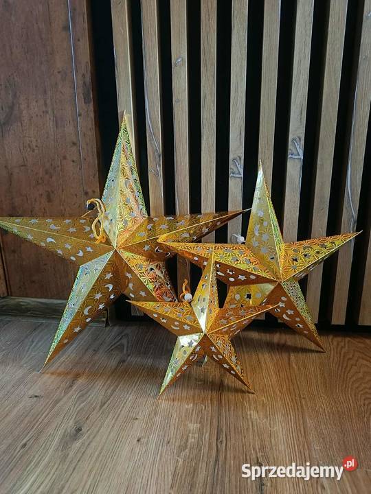 komplet 3 gwiazd papierowych Kalety