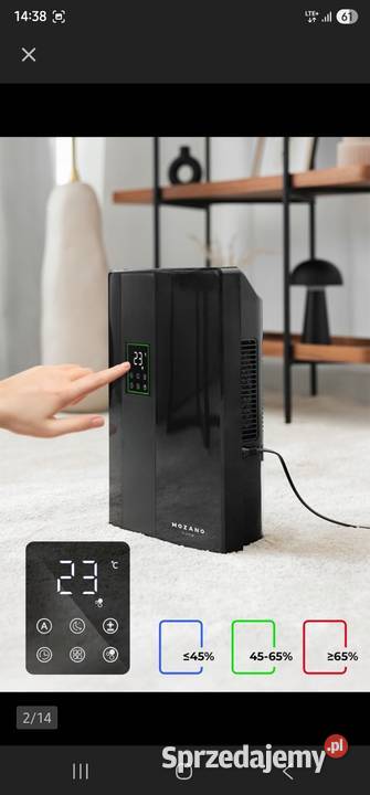 Osuszacz Powietrza Mozano Dry Comfort 90W 2200ml dolnośląskie Lubin