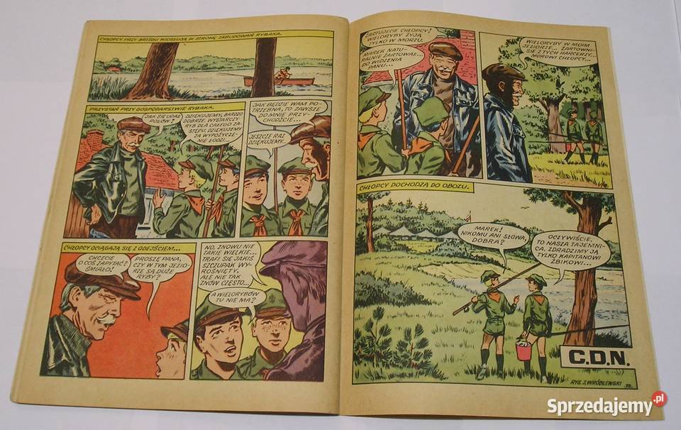 KAPITAN ŻBIK WIELORYB Z PERYSKOPEM 1973 Komiksy Łódź