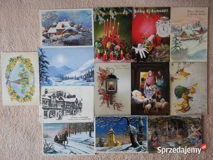 Kartki świąteczne kolekcjonerskie włoskie i Wronki sprzedam