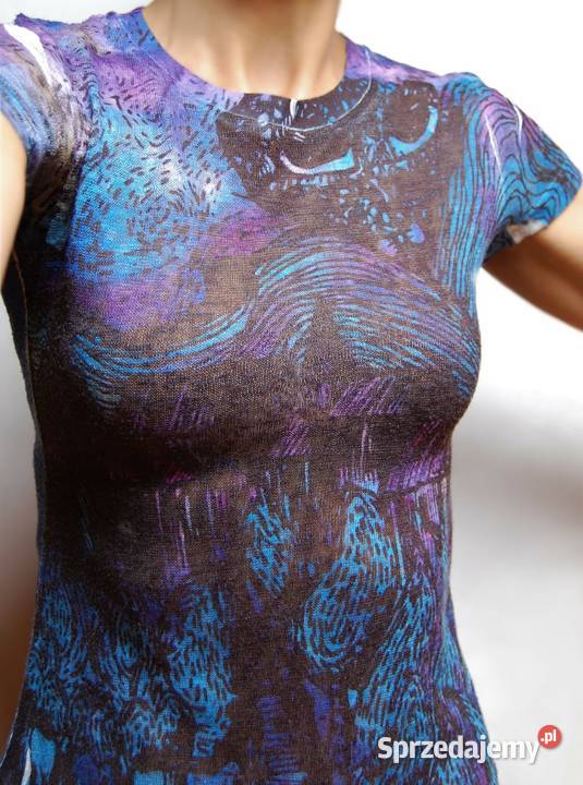 Roberto Verino tshirt damski print grafika XS Lublin