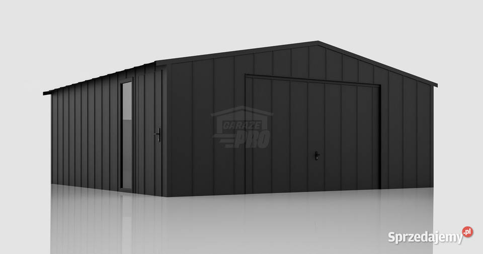 Garaż blaszany 7x6m brama uchylna okno drzwi blacha Sprzedaż Toruń