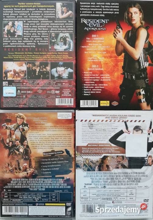 Resident Evil 4 x DVD Mila Jovovich Kultura i Rozrywka Łódź