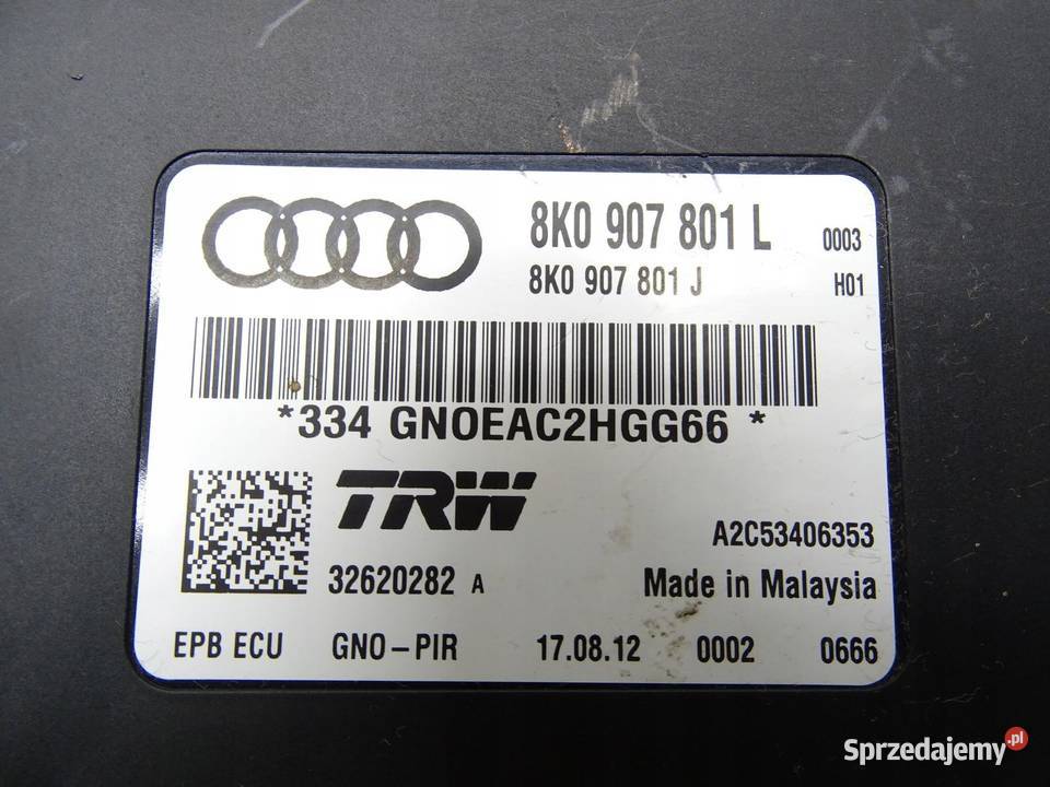 MODUŁ STEROWNIK HAMULCA RĘCZNEGO AUDI A4 B8 A5