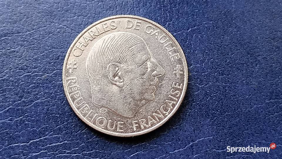 Stare monety 1 frank 1988 Francja Lesko