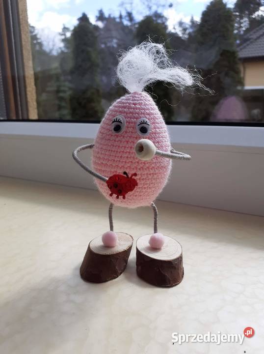 WIELKANOCNA OZDOBA JAJKO SZYDEŁKOWE Pozostałe Turek sprzedam