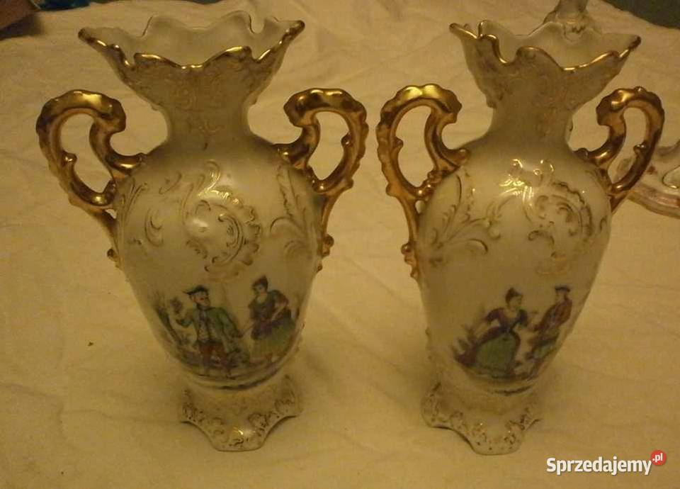 Piękny Porcelanowy Komplet w Stylu Miśnieńskim