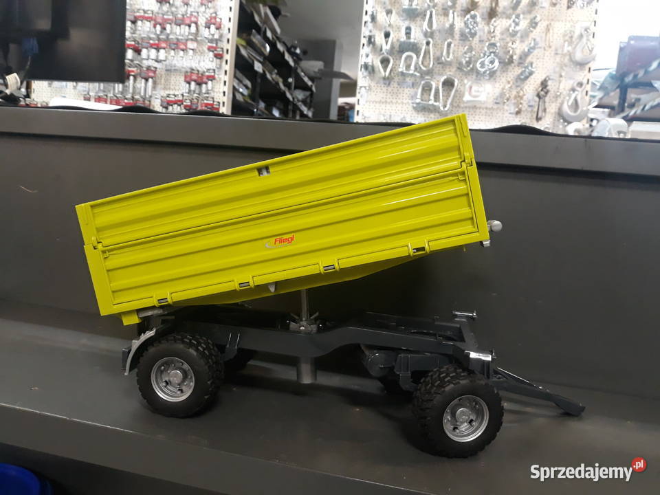 Przyczepa z podwyższonymi buratmi zielona Bruder Wieluń