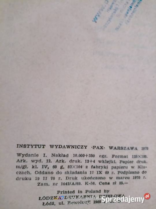 Człowiek z zakalcem Stromenger książki prezenty Warszawa sprzedam