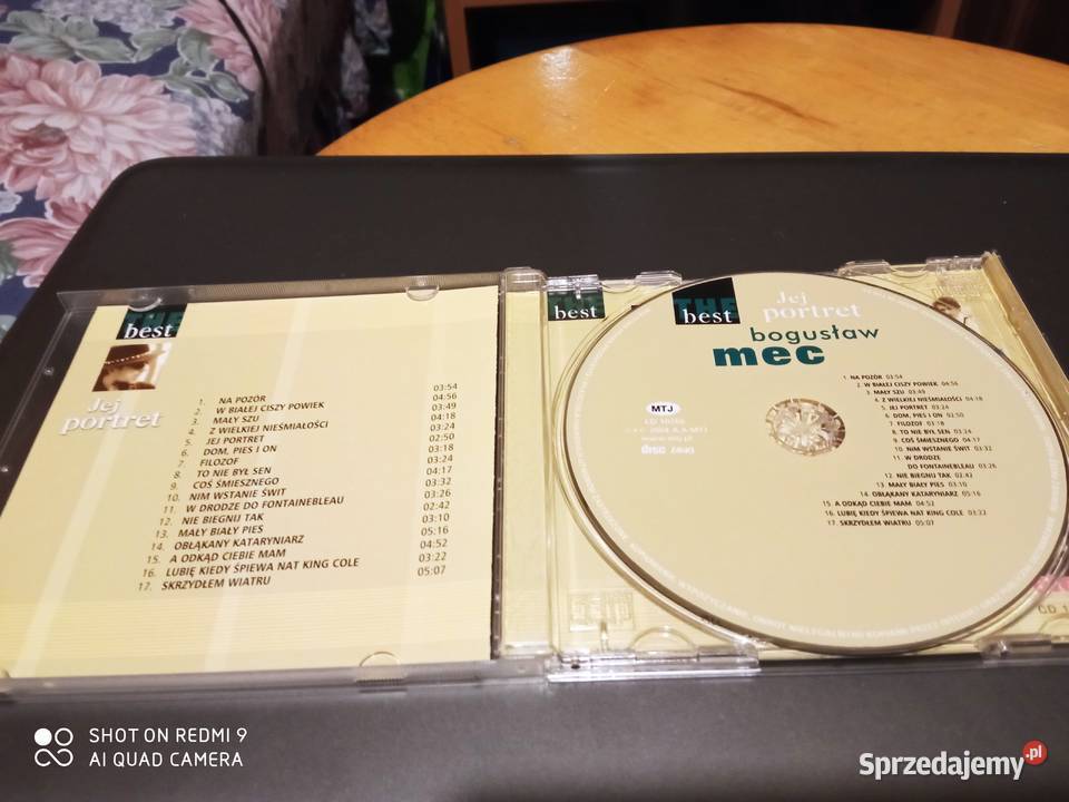 Płyta cd Bogusław Mec Jej Portret Katowice