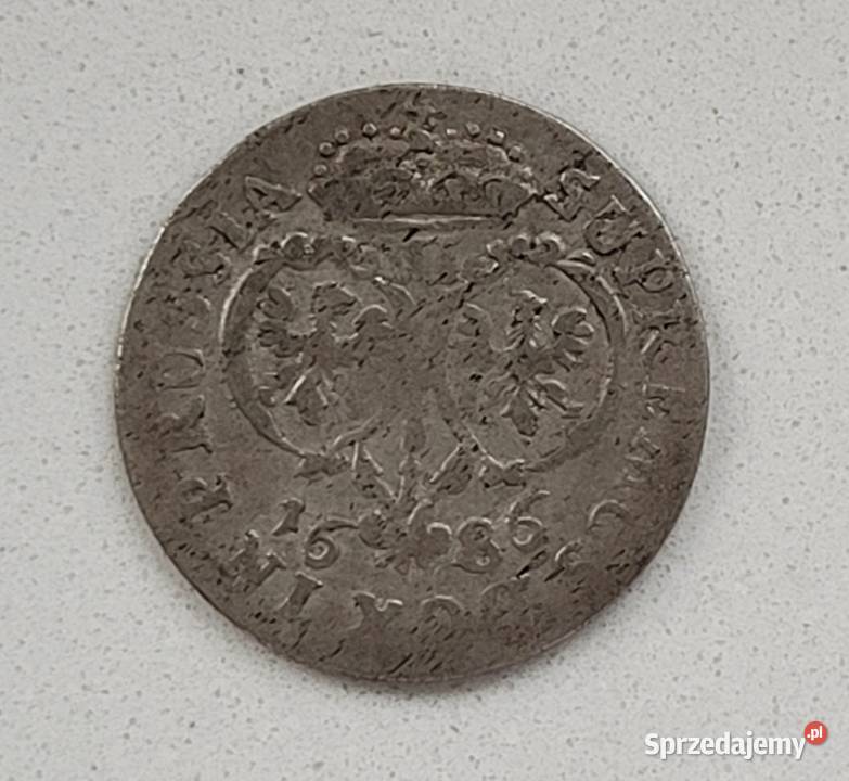 36 NIEMCY PRUSY srebro Szóstak 1686 r Łask