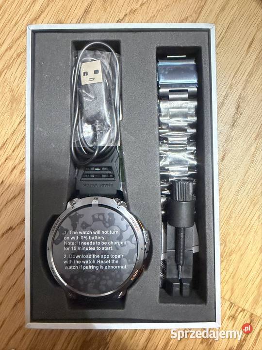 Sport Smart Watch duży wyświetlacz głośny Pozostałe mazowieckie Marki