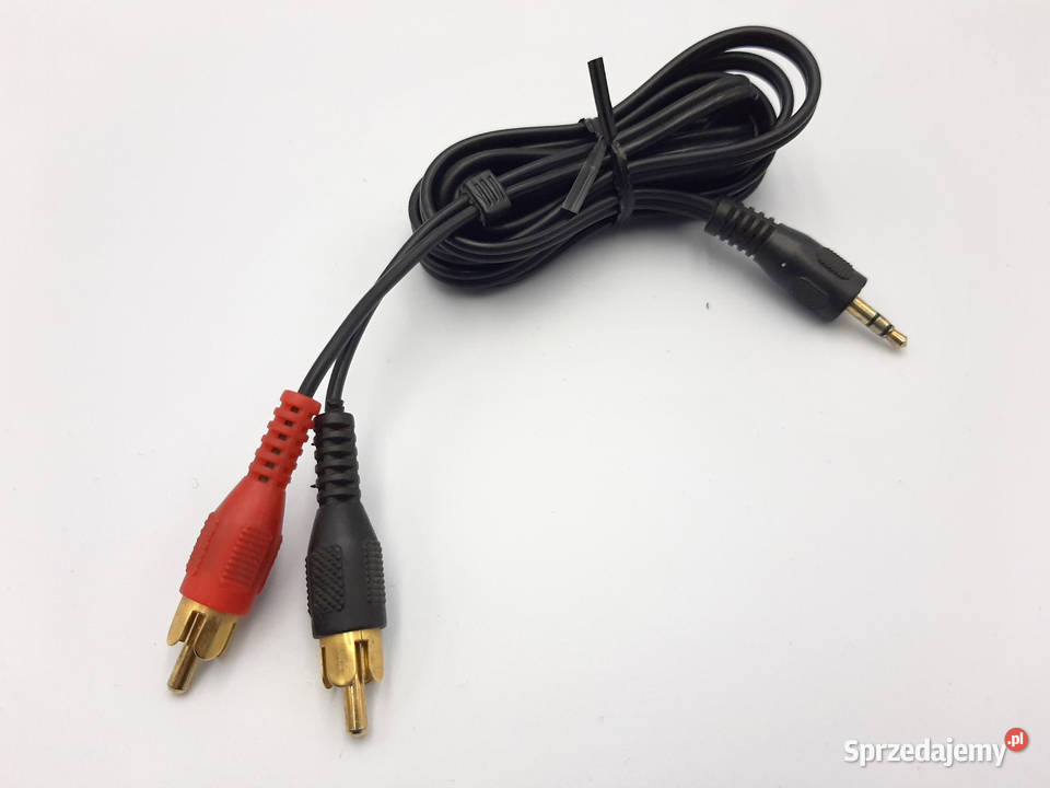 Kabel, Przewód 2x RCA (cinch) / minijack / 1,8 m