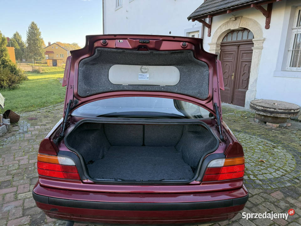 BMW 316 M43 16 Coupe 1 właściciel Zdrowy E36 bordowy Ocice