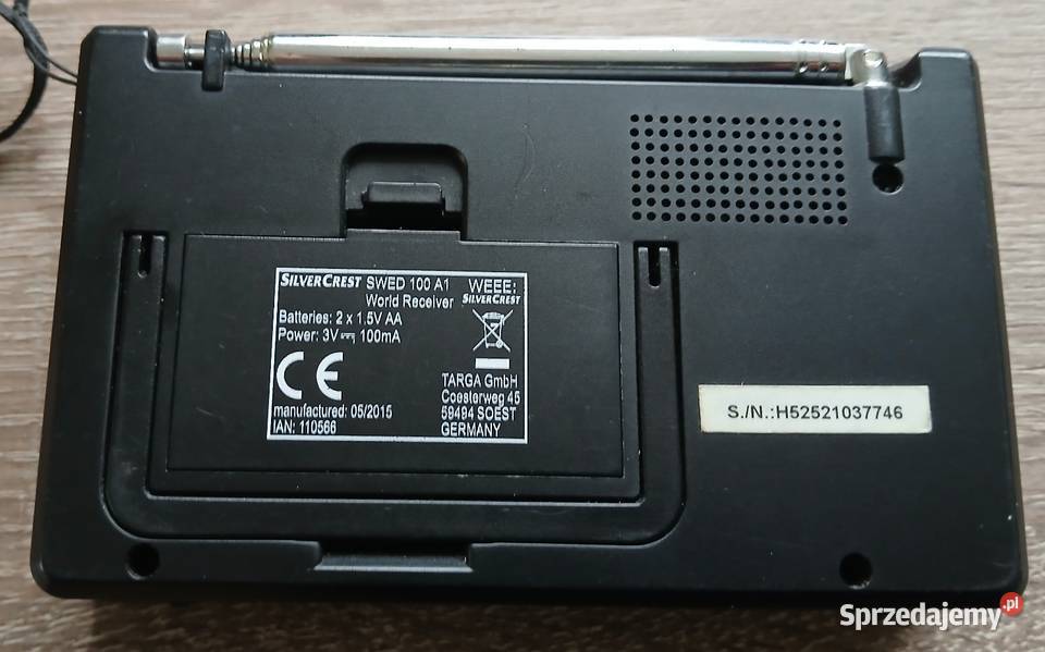 radio odbiornik cyfrowy SilverCrest SWED 100 A1 Tarnobrzeg