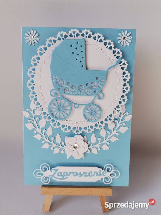 ZAPROSZENIA CHRZEST ŚWIĘTY CHŁOPIEC WÓZEK B6 Poznań sprzedam