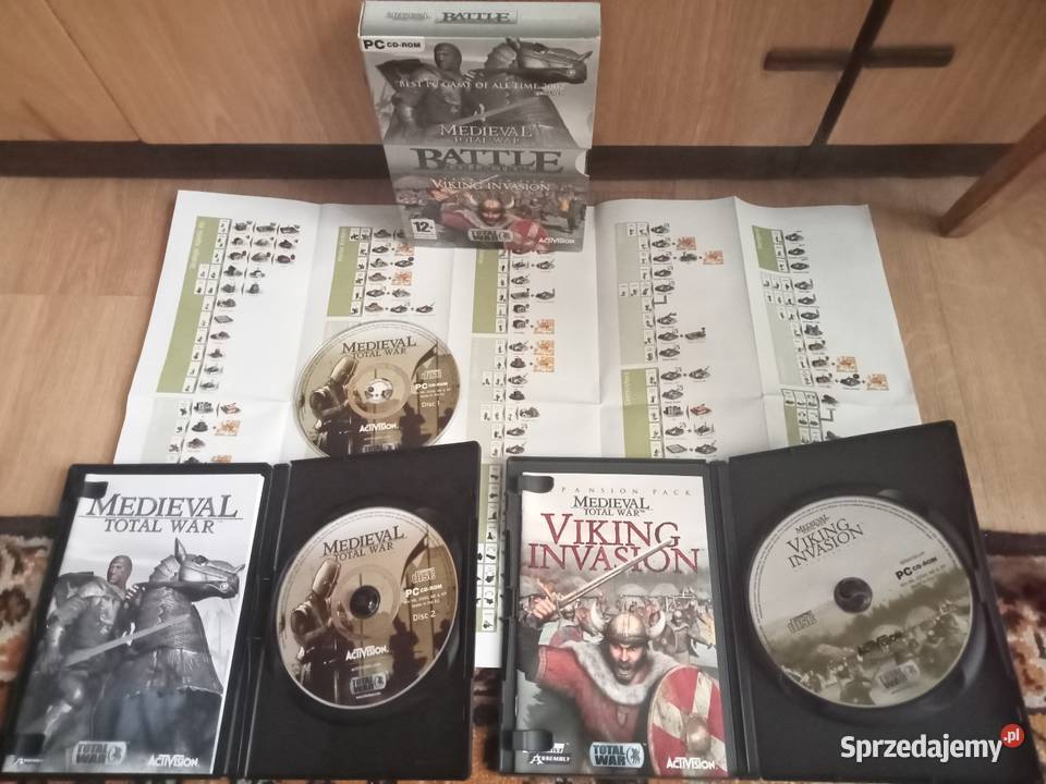 gra pc cd rom medieval viking invasion strategiczne Komputerowe PC Nowy Tomyśl