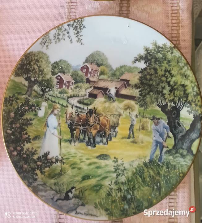 Talerz Życie na farmie Wg obrazów Bjrna Gidstama Gdańsk sprzedam