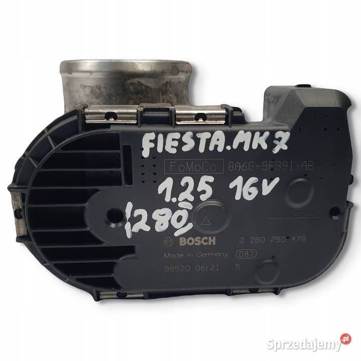 PRZEPUSTNICA Ford Fiesta VII 125 16V 0280750478 lubelskie Chełm