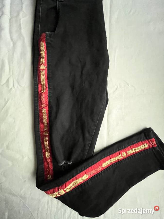 Czarne męskie jeansy skinny SIKSILK r L 2 Sochaczew