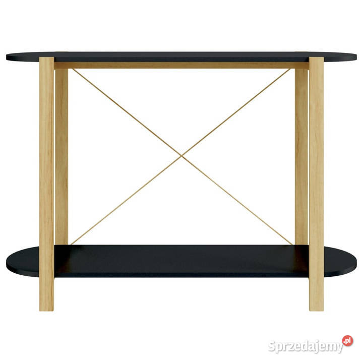 Stolik konsolowy czarny 110x38x75 materiał Stoły Warszawa