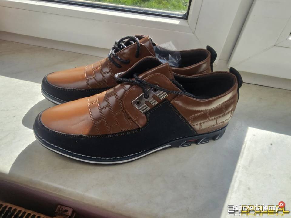 Sprzedam nowe skórzane buty brązowe rozmiar 43