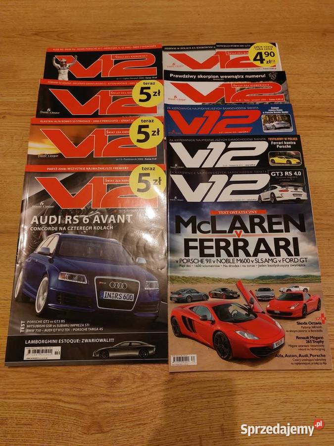 Archiwalne Magazyny motoryzacyjne V12 Gliwice