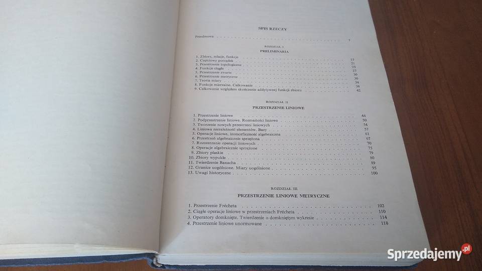 Analiza funkcjonalna Andrzej Alexiewicz Gdańsk