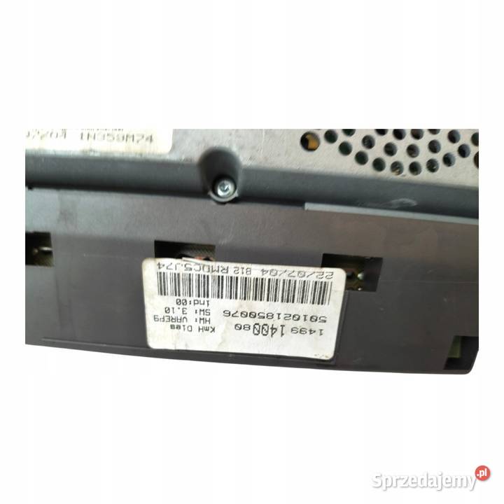 LICZNIK ZEGARY 1499140080 Peugeot 807 Ulysse osobowe