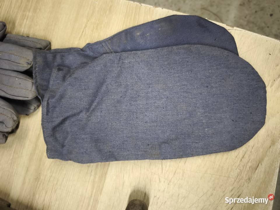 Bawełniane rękawice ochronne okresu PRL Wytwórca Kraków sprzedam