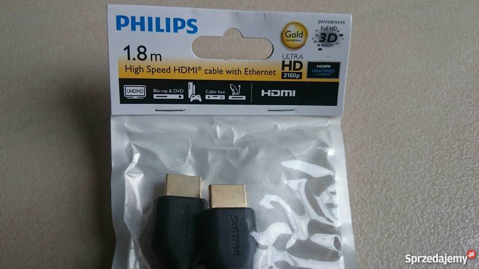 Kabel HDMI 18m Philips pozłacany świętokrzyskie Kielce