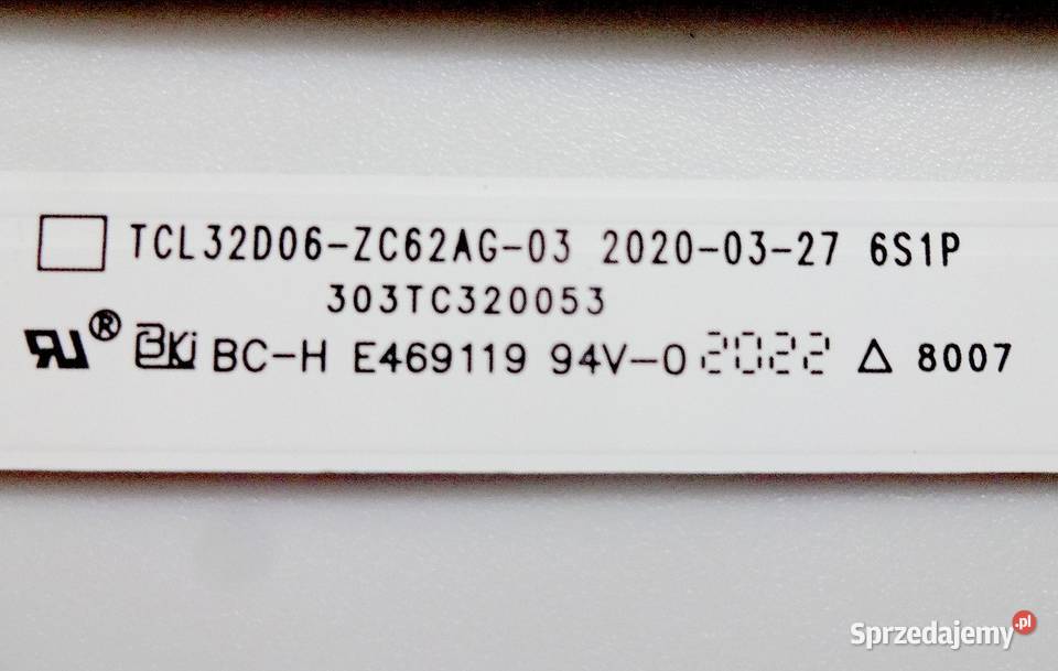 TV KrugerMatz 0232T2 listwy LED TLC32D06ZC62AG03 Szczecin