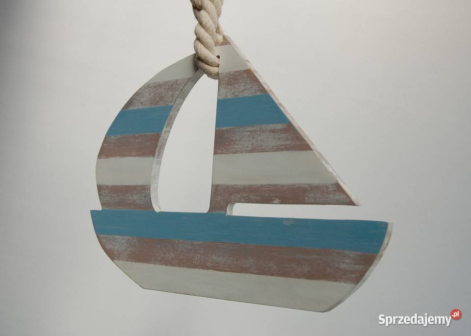 Łódź żaglówka zawieszka drewniana marynistyczna Lublin