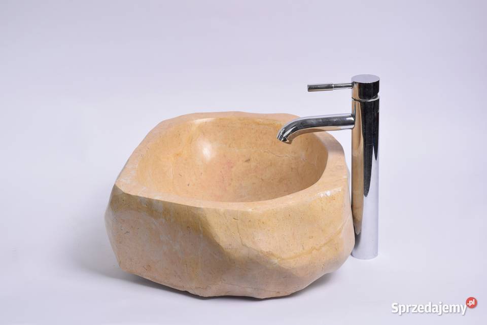 EROSI Yellow C polerowana kamienna umywalka Gdynia