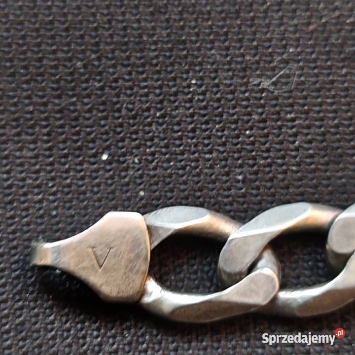 Bransoletka męska pancerka 20 8 mm 925 srebro Lubin