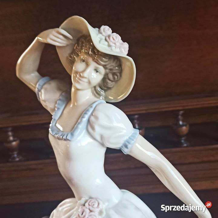Figurka Damy w kapeluszu Zepfir Lladro Made in pomorskie Gdańsk
