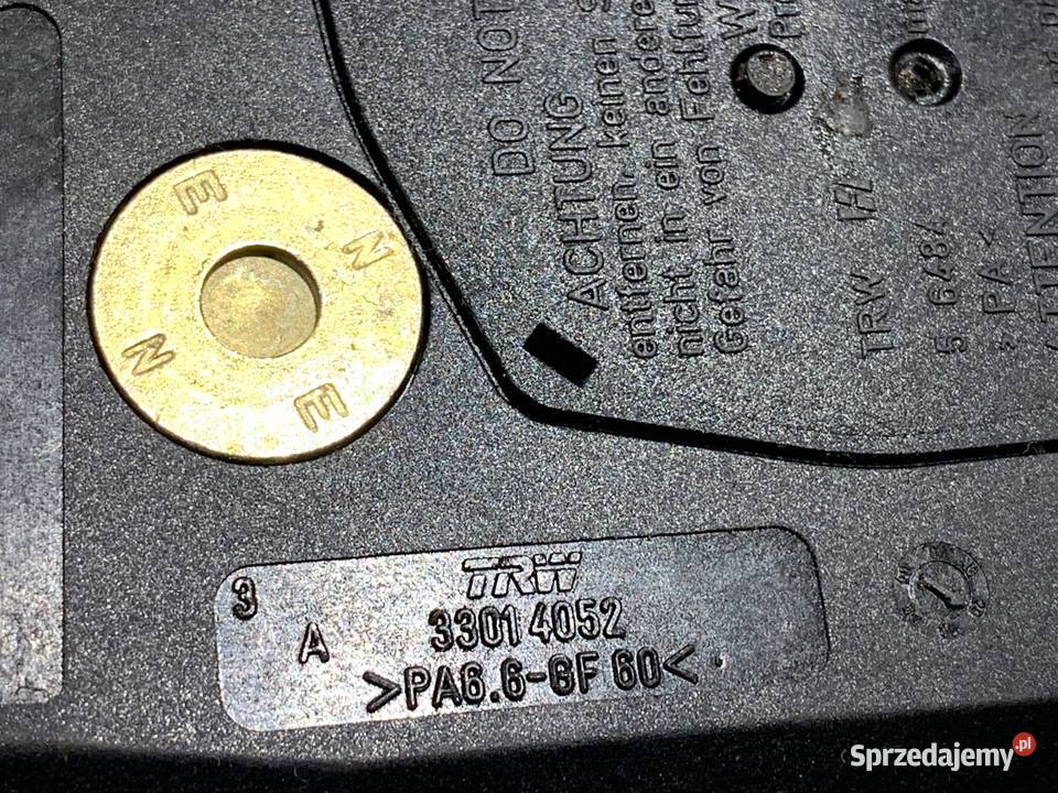 PAS BEZPIECZEŃSTWA PRAWY PRZÓD VW TRANSPORTER T5 Pasy bezpieczeństwa sprzedam