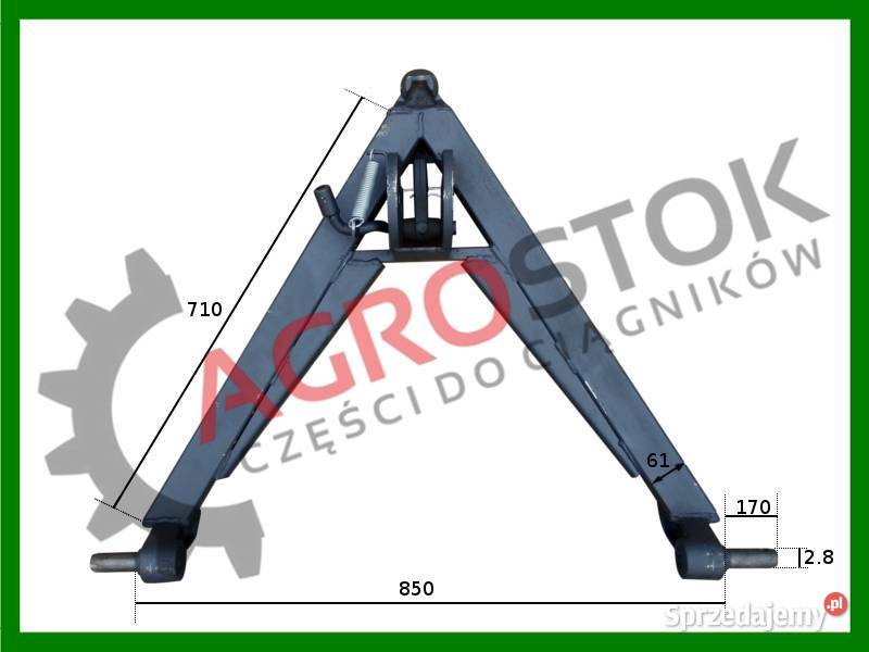 Belka zaczepowa MTZ trójkąt zaczepowy CA1 Parczew