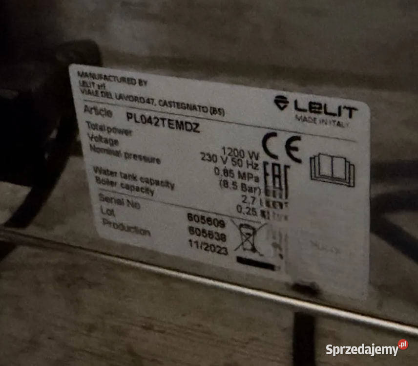 Ekspres do kawy Lelit Anita 042TEMD Warszawa sprzedam