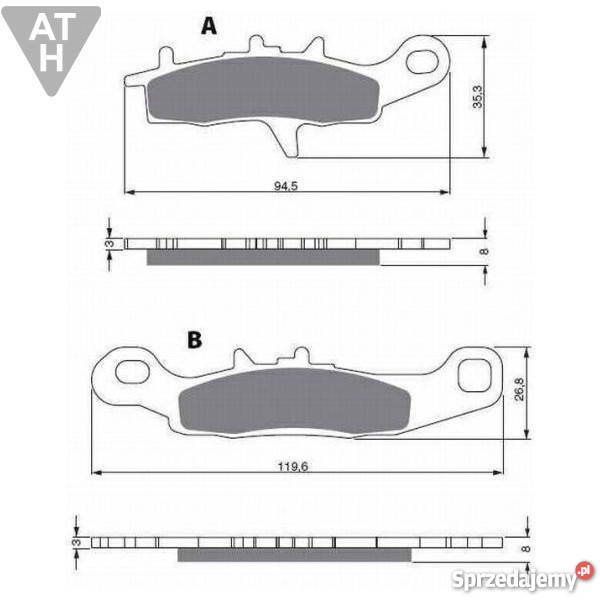 KLOCKI KAWASAKI KVF Brute Force 650700KSVKFX Mrągowo