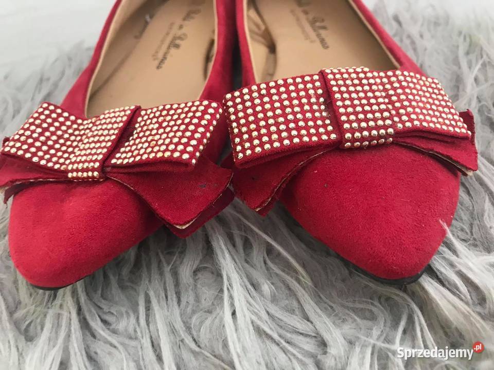 Baletki Atmosphere 38 bordowe Moda i Styl Lubartów