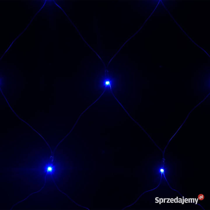 Siatka z lampek LED niebieska 4x4 m 544 LED sprzedam