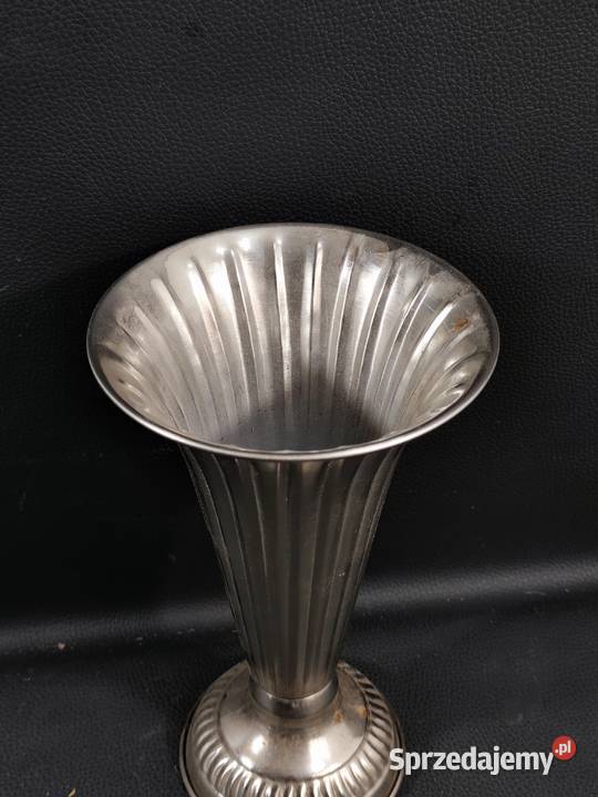Klasyczny Wazon Platerowany w Stylu Art Deco Poddębice