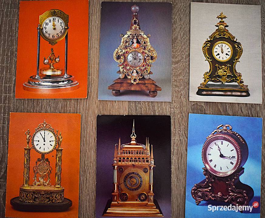 Pocztówki zegary na przestrzeni lat 43 sztuki