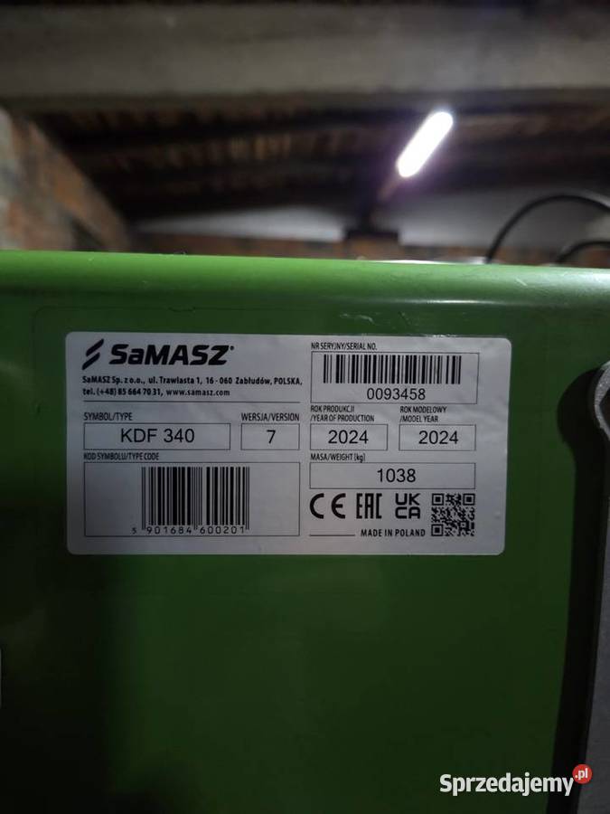 Kosiarka dyskowa czołowa Samasz PerfectCut KDF nieuszkodzony Pozostałe wielkopolskie sprzedam