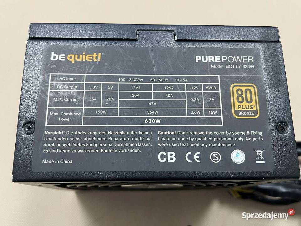 Zasilacz Be Quiet Pure Power BQT L7630W