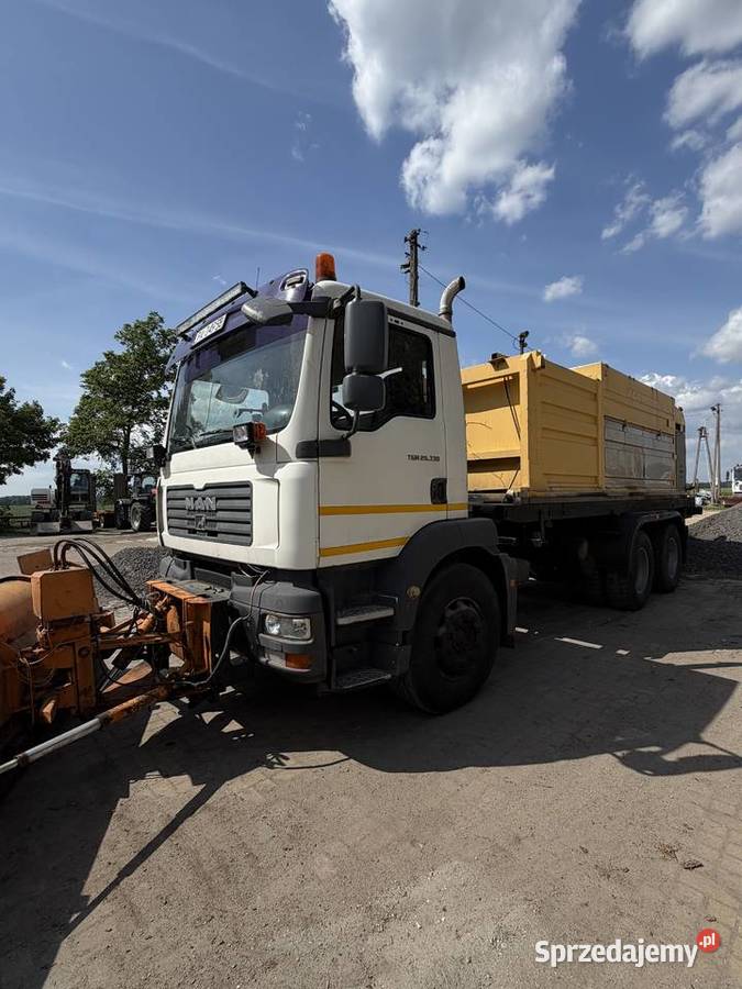 MAN 6x4 pługopisakarka auto specjalne zimowe