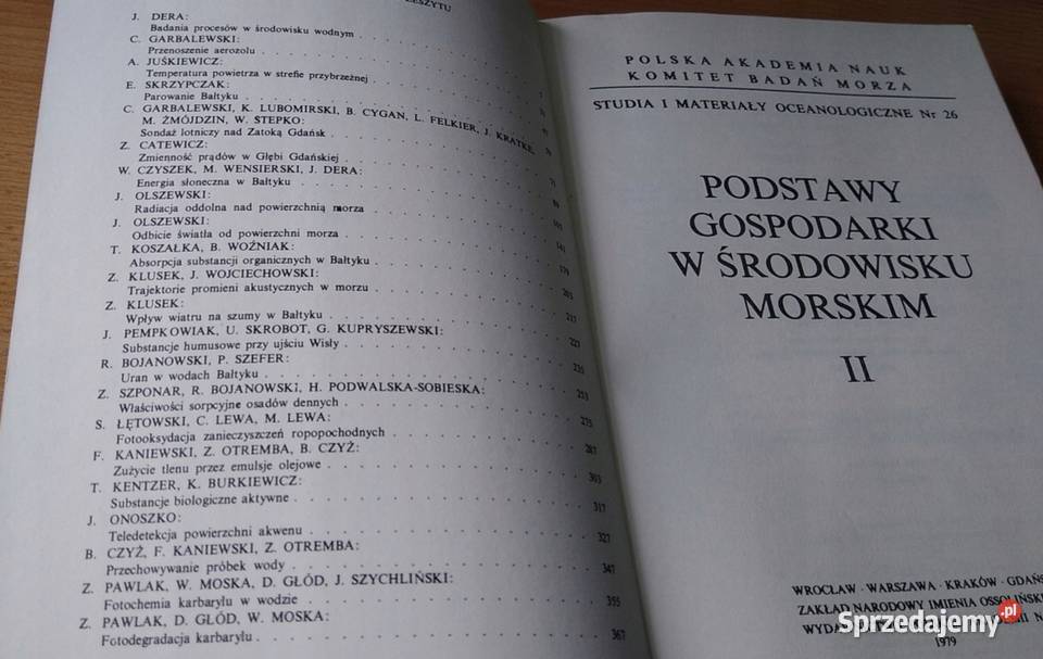 Podstawy gospodarki w środowisku morskim 2 PAN Gdańsk